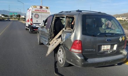 Conductor se queda dormido al volante y provoca choque en Ramos Arizpe