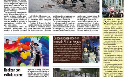 Portada RCG Fronteriza [8 de julio de 2025] Se mantiene activo el operativo de atención a emergencias por lluvias; realizan con éxito la novena Marcha del Orgullo en Acuña y más…