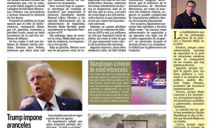 Portada RCG Fronteriza [13 de julio de 2025] Huachicol en el sexenio de AMLO alcanzaría para pagar deuda de Pemex; Arranca el operativo Vacaciones Seguras y más…