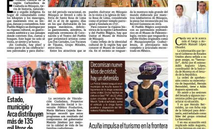 Portada RCG Fronteriza [22 de julio de 2025] Múzquiz sorprende a los turistas este verano; Acuña impulsa el turismo en la frontera y más…