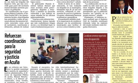Portada RCG Fronteriza [24 de julio de 2025] Acercan trámites del Registro Civil a comunidades rurales; refuerzan coordinación para la seguridad y justicia en Acuña y más…