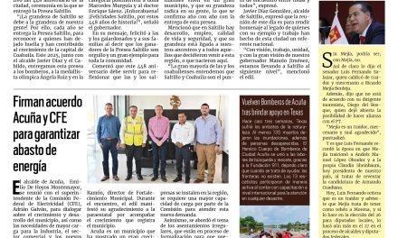 Portada RCG Fronteriza [26 de julio de 2025] La grandeza de Saltillo radica en su gente: Manolo Jiménez; Crece el número de casos de VIH en la frontera y más…