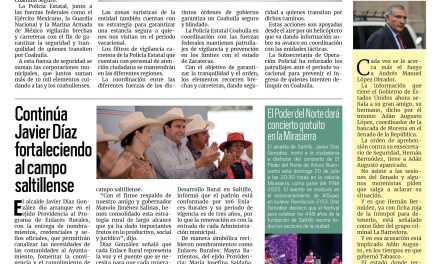 Portada RCG Media [20 de julio de 2025] Coahuila permanece blindado durante el periodo vacacional; Celebra ciudadanía la realización del Ramos Fest 2025 y más…