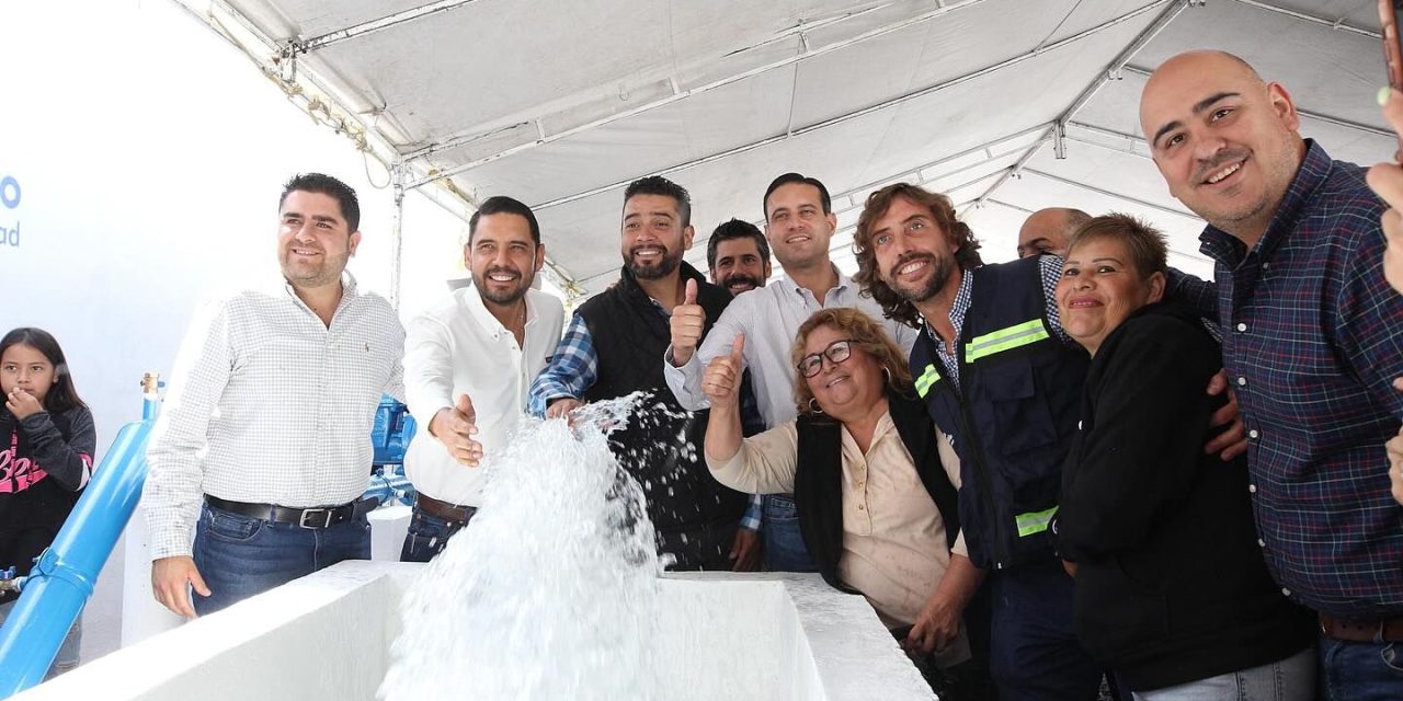 Pone en marcha gobierno municipal el pozo de agua Balcones