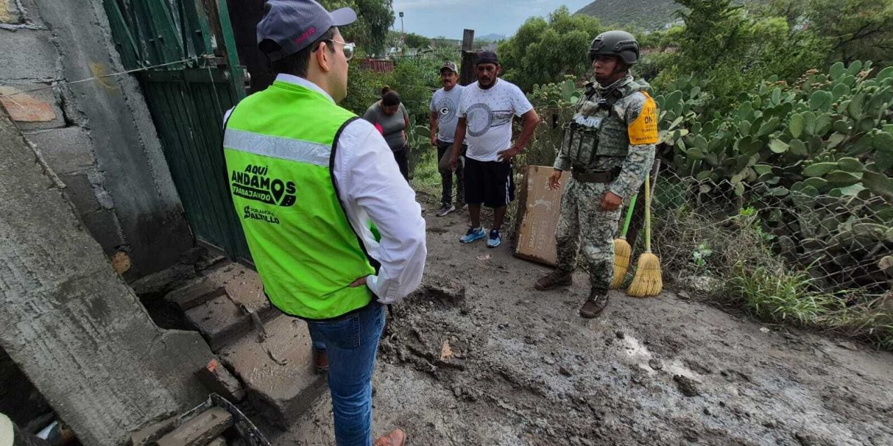 Gobierno de Saltillo intensifica las labores tras afectaciones por precipitaciones