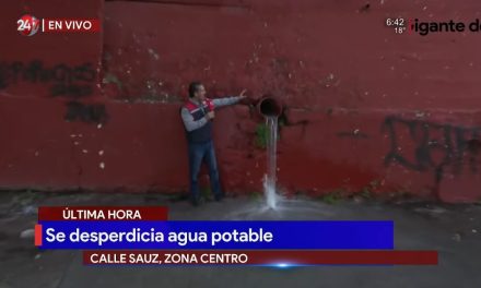 Agsal desperdicia agua potable en Centro de Saltillo