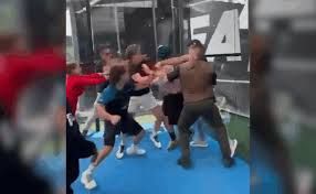 Video: Así fue la brutal golpiza de dueño de club de pádel y sus escoltas a instructor en el Edomex