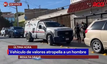 Vehículo de valores atropella a un adulto mayor en la colonia Topochico