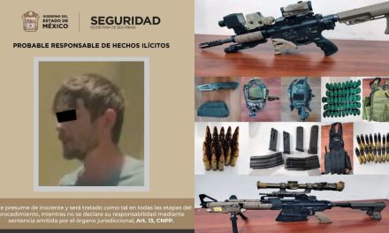 Detienen a ciudadano estadounidense con arsenal y una identificación de la CIA en México