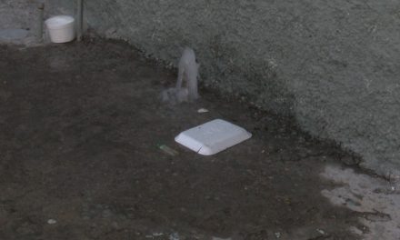 Se roban un medidor de agua en casa del centro de Saltillo y se generó una gran fuga