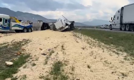 Volcadura de tráiler en la carretera 57 fue por exceso de velocidad y pavimento mojado