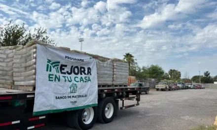 Llegan a Sabinas más de 20 toneladas de cemento con Mejora Coahuila