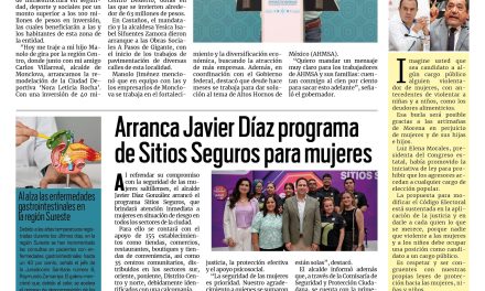 Portada RCG Media [20 de agosto de 2025] Manolo Jiménez invierte más de 120 mdp en obras para la región Centro; arranca Javier Díaz programa de Sitios Seguros para mujeres y más…
