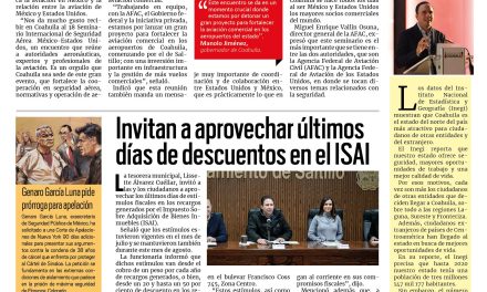Portada RCG Media [21 de agosto de 2025] Estado e iniciativa privada impulsarán a los aeropuertos de Coahuila; invitan a aprovechar últimos días de descuentos en el ISAI y más…