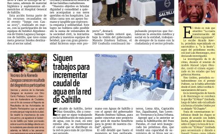 Portada RCG Media [25 de agosto de 2025] DIF Coahuila entrega aparatos a hospitales generales; siguen trabajos para incrementar caudal de agua en la red en Saltillo y más…