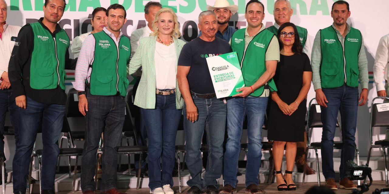 Manolo Jiménez inicia programa de escrituración en Coahuila