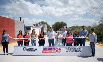 Javier Díaz entrega nuevas obras de pavimentación con concreto hidráulico
