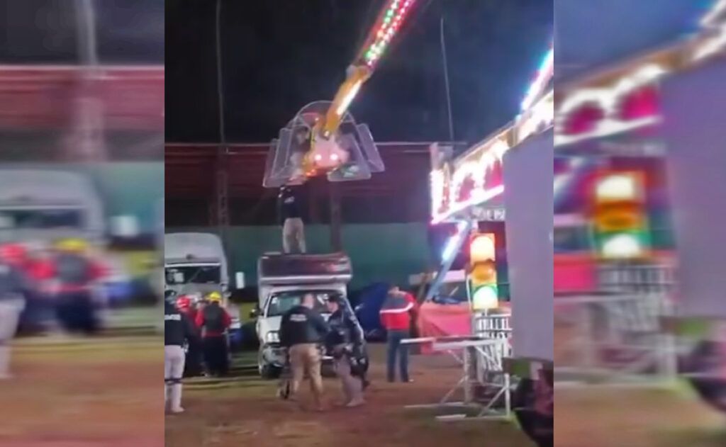 Juego mecánico sufre una falla y deja atrapadas a 8 personas en el aire (video)