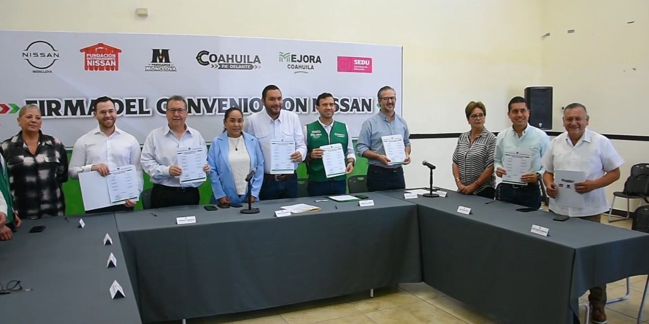 Firman convenio de inversión educativa en Monclova