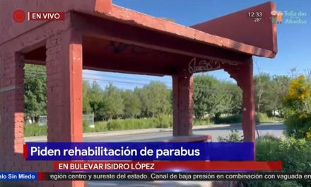 Usuarios del transporte público piden rehabilitación de parabús en Brisas Poniente