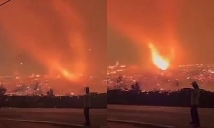 Impactante tornado de fuego captado en Portugal (Video)