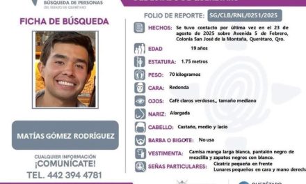 Hallan sin vida a estudiante desaparecido durante tormenta en Querétaro