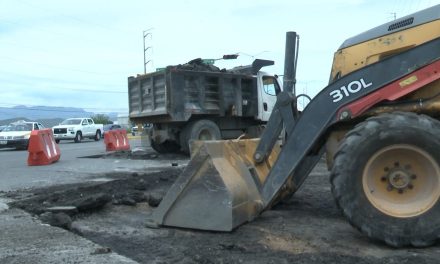 Reparan baches en colonia Teresitas