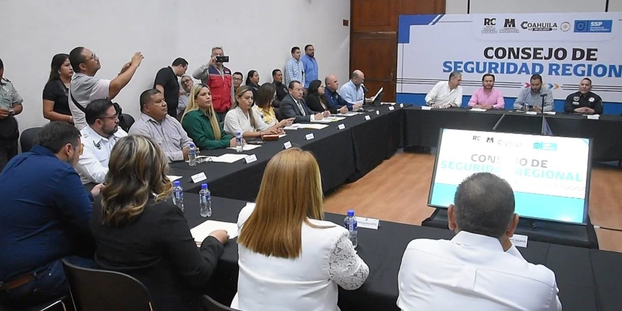 Se reúne concejo regional de seguridad en Monclova