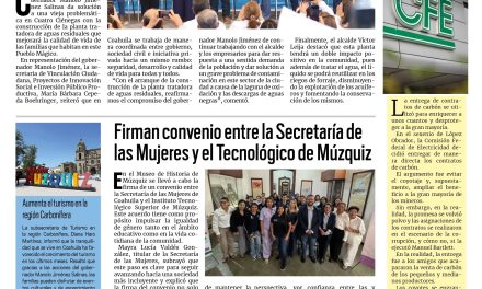 Portada RCG Carbonífera [23 de septiembre de 2025] Arranca construcción de planta tratadora de aguas residuales; Gobierno federal enviará en enero de 2026 una propuesta de reforma electoral y más…