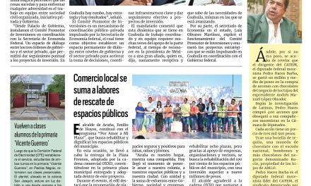 Portada RCG Fronteriza [13 de septiembre de 2025] Gobierno de Coahuila instala Comité Promotor de Inversiones; comercio local se suma a labores de rescate de espacios públicos y más…