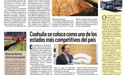 Portada RCG Lagunera [29 de septiembre de 2025] Torreón rompe dos récords con la discada más grande del mundo; Coahuila se coloca como uno de los estados más competitivos y más…