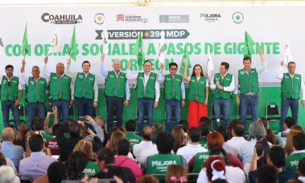 Manolo Jiménez implementa más obras sociales en todo Coahuila