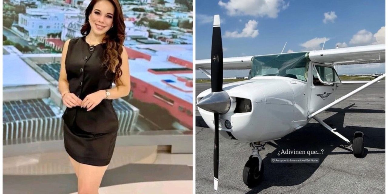 Débora Estrella tenía unas semanas en clases de aviación