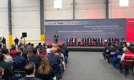 Inauguran alcalde y gobernador la empresa Motherson SaS Automotive Systems en Derramadero