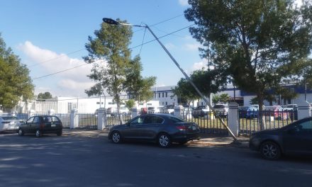 Piden el retiro de luminaria a punto de caer en Ramos Arizpe