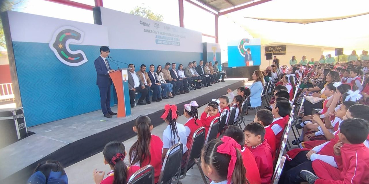 Se suman empresas para mejorar los espacios educativos de Ramos Arizpe