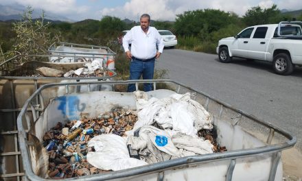 Abandonan tres toneladas de pilas en Ramos Arizpe y ofrecen recompensa de 50 mil pesos para dar con los responsables