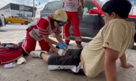 Taxista causa accidente en Saltillo
