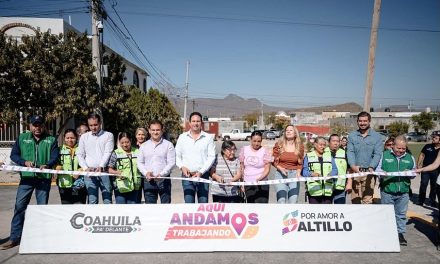 Fortalece el alcalde la movilidad En la colonia María del Carmen Cavazos