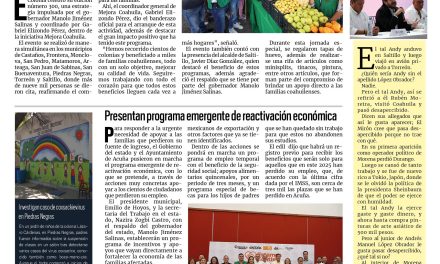 Portada RCG Fronteriza [18 de octubre de 2025] Mercadito Mejora llega a su edición número 300; presentan programa emergente de reactivación económica y más…