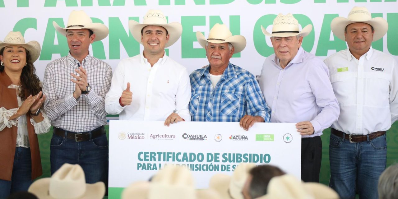 Manolo Jiménez refuerza el programa de apoyo a ganaderos de Coahuila