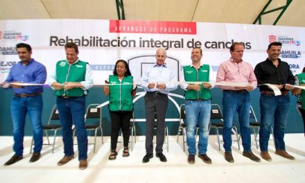Román Cepeda arranca programa integral de rehabilitación de canchas en Villas La Merced
