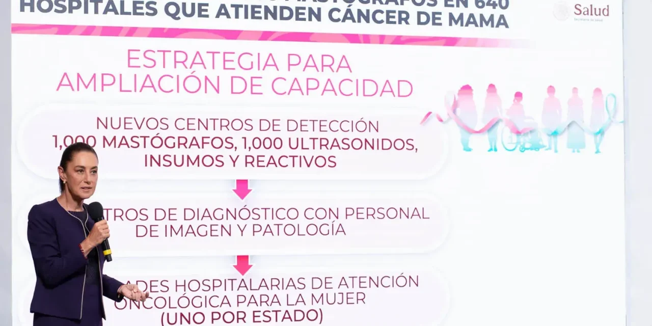 Sheinbaum anuncia nuevo modelo de atención para el cáncer de mama