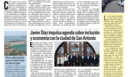 Portada RCG Media [31 de octubre de 2025] Se suman más empresas a Puntos Violeta; Javier Díaz impulsa agenda sobre inclusión y economía con San Antonio y más…