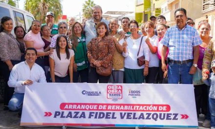 Moderniza Ramos Arizpe sus plazas públicas