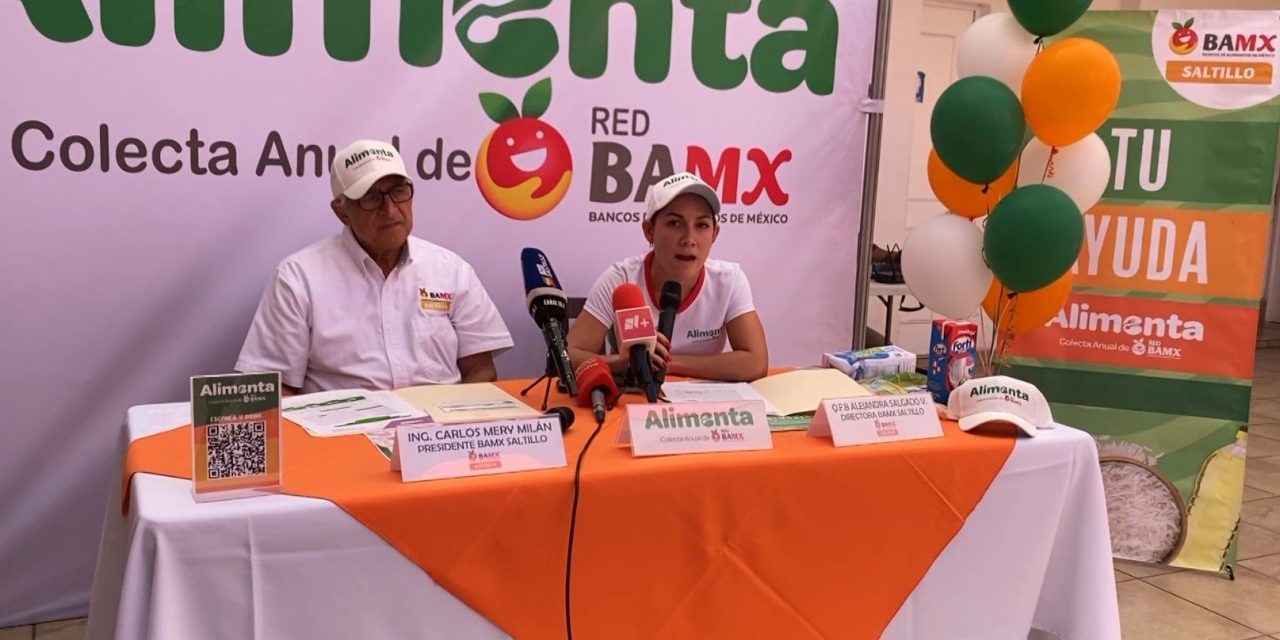 El Banco de Alimentos de Saltillo anuncia la colecta Alimenta 2025