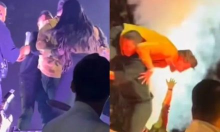 Así fue la aparatosa caída de Paul Stanley en el concierto de Josi Cuen y Jorge Medina (video)