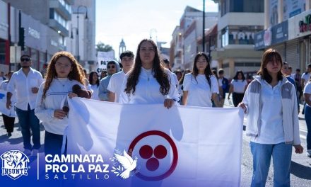 La espiral de la paz a cada paso: Saltillo vive la Primera Caminata Pro la Paz