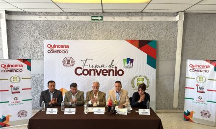 Firman convenio CANACO y Asociación de Comerciantes del centro histórico de Saltillo