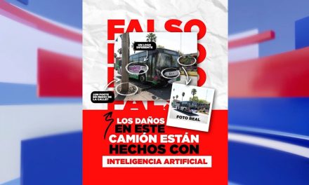 Saltillo: Desmienten accidente  de camiones de ‘Aquí Vamos Gratis’… fueron creadas con IA
